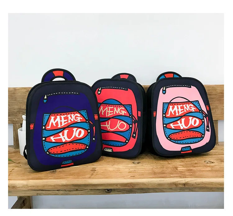 Menghuo New 3D Anime Cartoon Women Backpack School Bag Nylon 2D Style Travel Drawing Book Backpack Mochilas for Teenagers Gilrs (31)