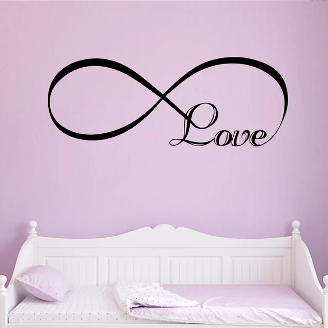 Romantic Love Wall Sticker For Living Room Bedroom decal Decoration accessories Stickers Sweet Home girls room mural Wallpaper