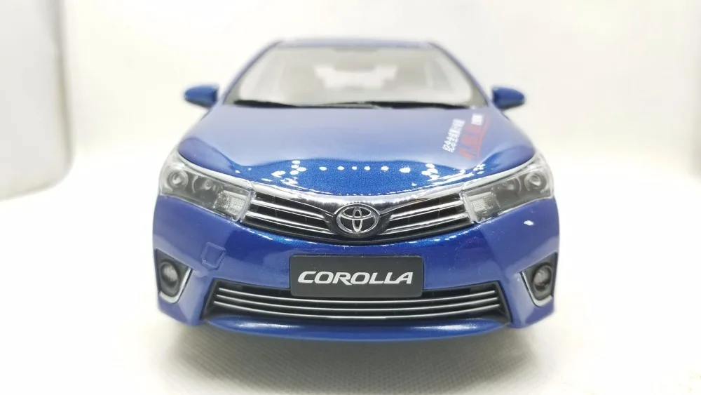 1:18 литая под давлением модель для Toyota Corolla синий редкий сплав игрушечный автомобиль миниатюрная Коллекция подарков