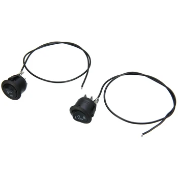 

2Pcs/set 3 Pins Round Car Heated Seat Heater Rocker Switch High Low Control Black Auto SUV Cars Seat Heater Switch Universal