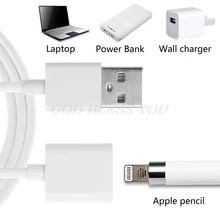 1 м USB Кабель-адаптер для зарядного устройства для iPad Pro Pencil USB Male to 8-Pin Female