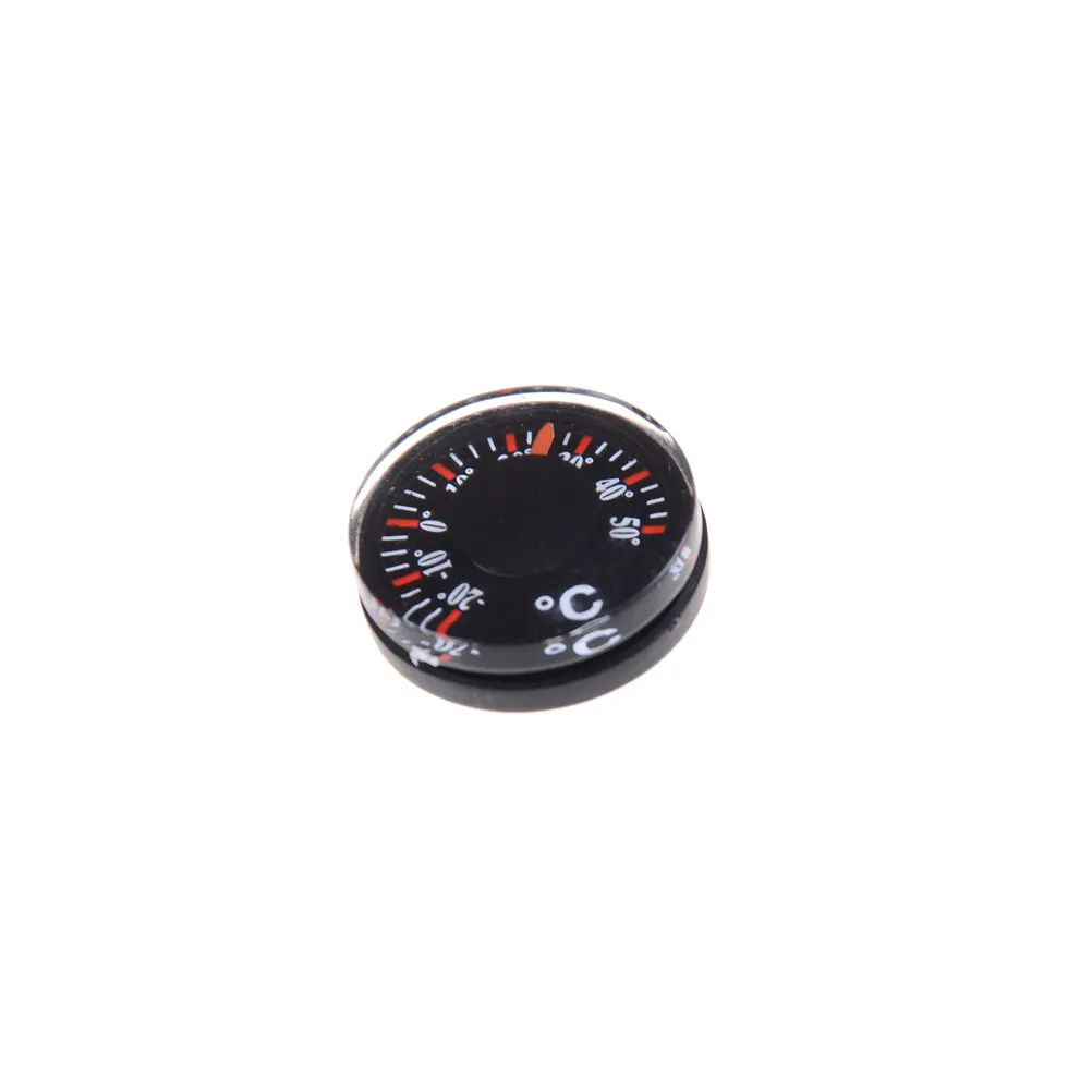 Мини круглый диаметр 20 мм Открытый водонепроницаемый пластиковый круговой Автомобильный термометр указатель градусов термометр Цельсий