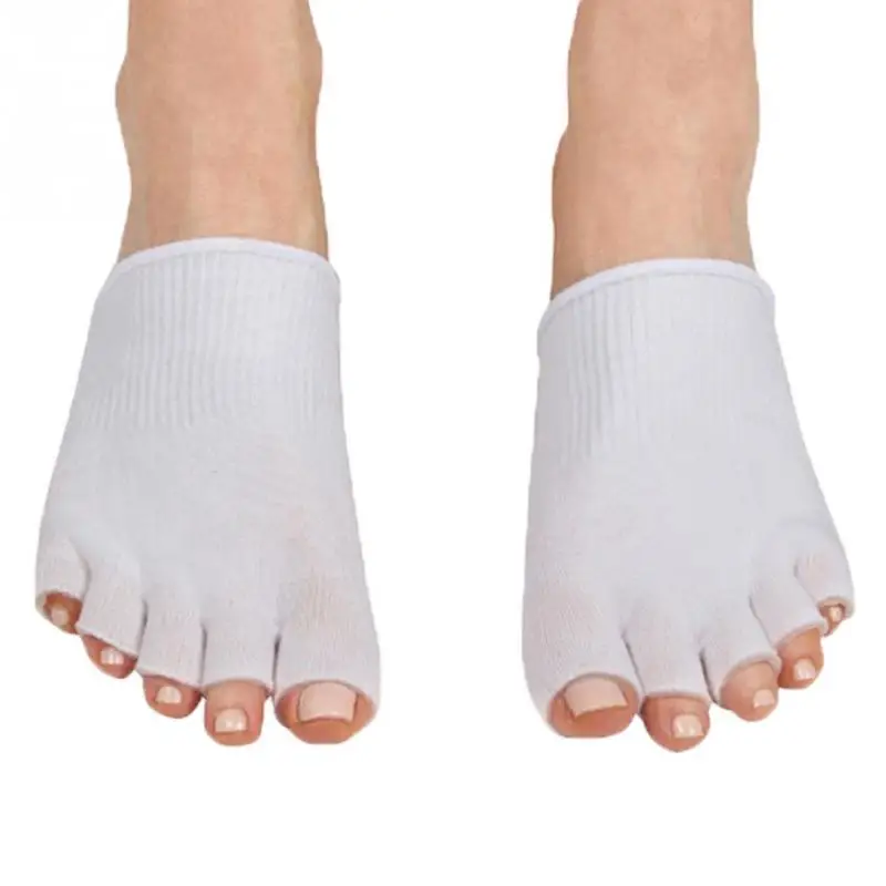 1 пара удобные мягкие Компрессионные носки для ног Подушка для ног для спа, увлажняющий защитный гель открытый сепаратор треснутый уход за