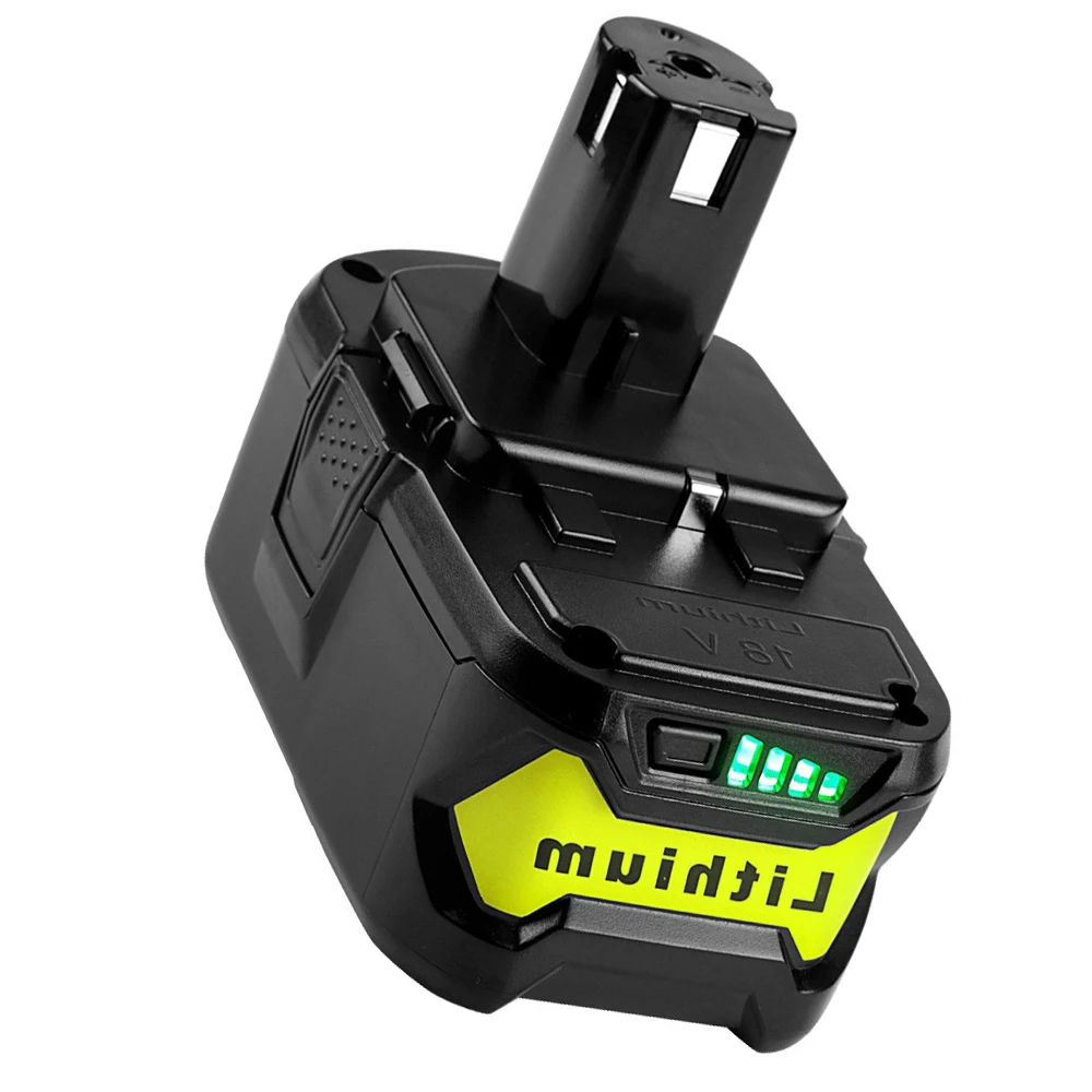 

Newest 18V 5000mAh Li-Ion Battery Power Tool Battery For Ryobi P108 RB18L40 Rechargeable Battery Pack Power Tool Cell Ryobi ONE+