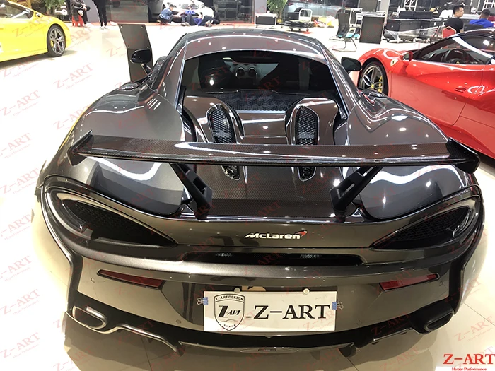 Z-ART углеродного волокна задний спойлер для Mclaren 540 570S заднее крыло 570 GT 4 углерода |