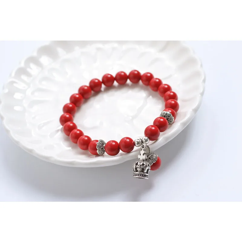 

FFWFF Natural Crystal Cat Eye Stone Beads Bracelets For Women Fashion Crown Natural Stone Handwork Bracelets Charms Jewelry Gift