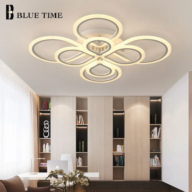 

Fashion LED Ceiling Lights For Living Room Bedroom Dining Room Black&White Water-Drop Modern Home LED Ceiling Lamp AC 220V 110V