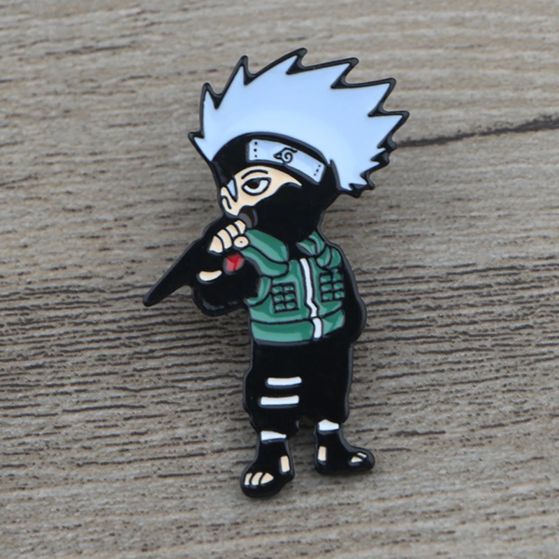 

K323 Naruto Kasisi Uzumaki Pin Metal Brooches and Pins Enamel Pin for Backpack/Bag/Jeans Clothes Badge Brooch Jewelry 1pcs