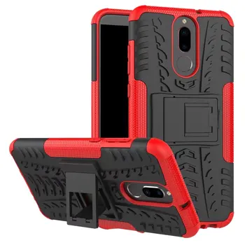 

10pcs/lot New PC+TPU 2in1 Hybrid Combo Armor Rugged Hard Back Cover Stand Case For Huawei Mate 10 Lite Nova 2i