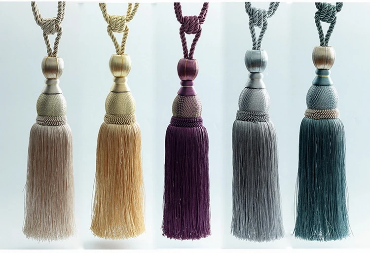 Оконная занавеска Tieback Tassel Ropes трикотажная фиксация цвета завязка сзади держатель для гостиной занавеска s завязывание веревки украшения аксессуары