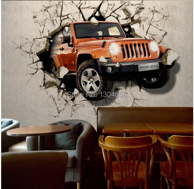 

Custom modern wallpaper, 3D car wall murals for living room bedroom dining room bar background wall waterproof papel de parede