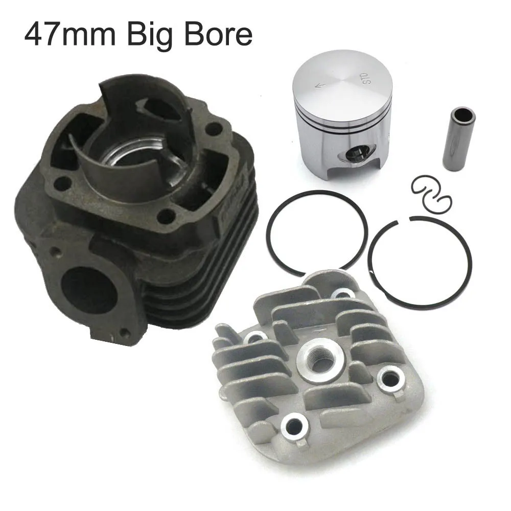 Scooter 70cc 47mm Big Bore Cylinder Head For SR