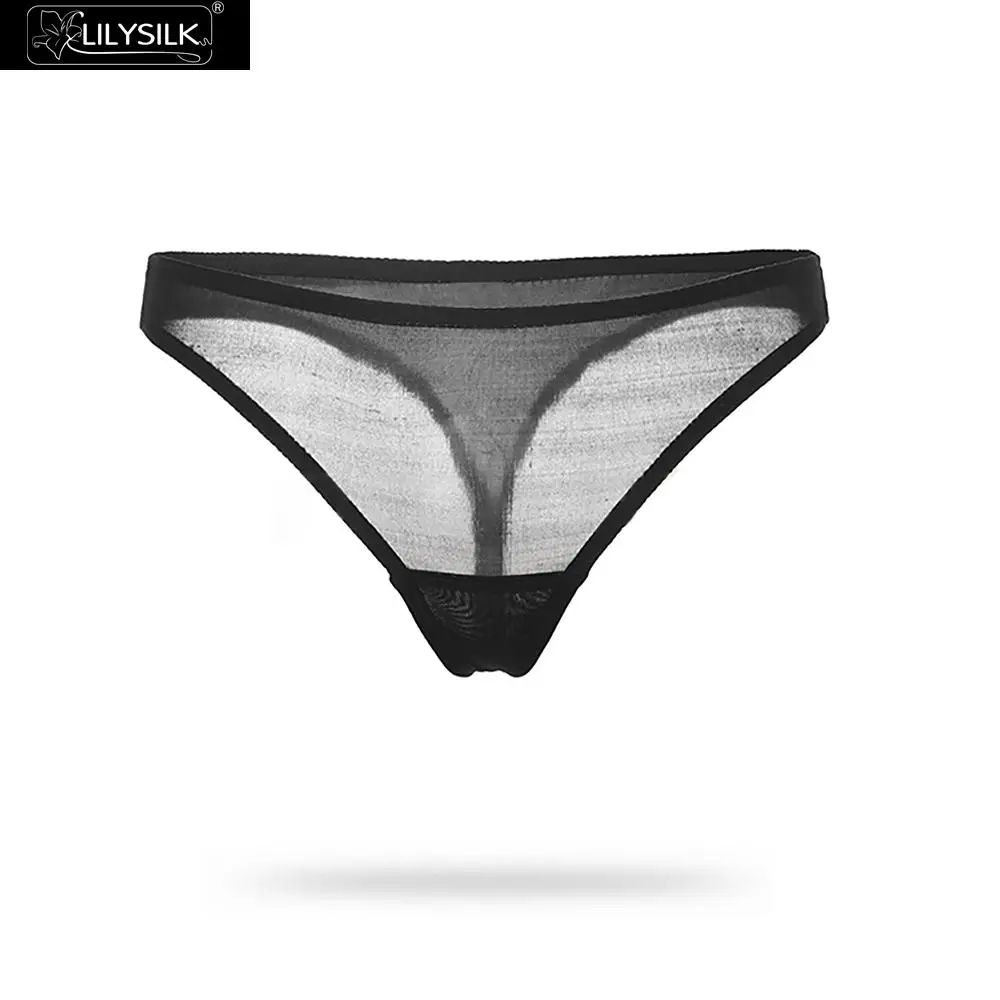 LILYSILK шелковые трусы-бикини сексуальный с кружевом бесплатная доставка |