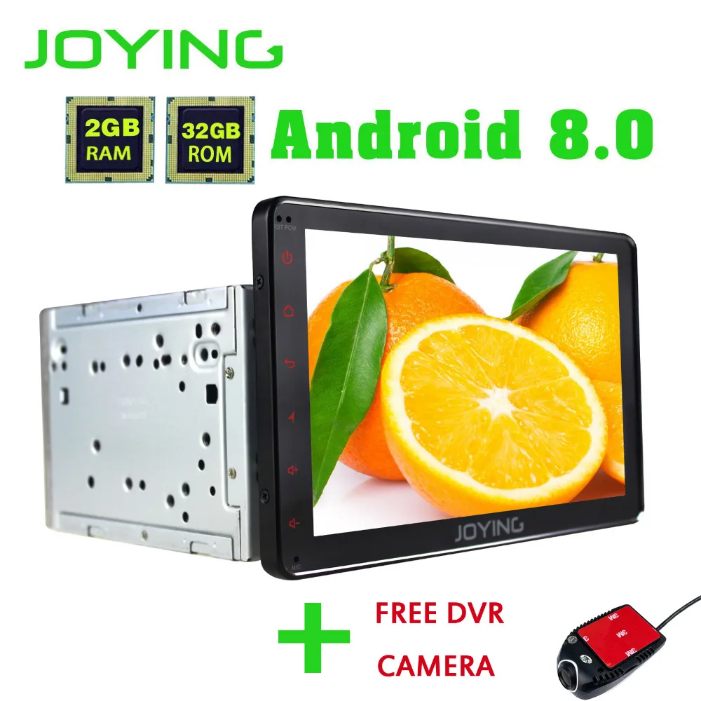 

JOYING 2 din Car Radio Android 8.0 8" 2GB+32GB with DVR Camera for Toyota RAV4/Corolla/Hilux Stereo carplay Octa Core Autoradio
