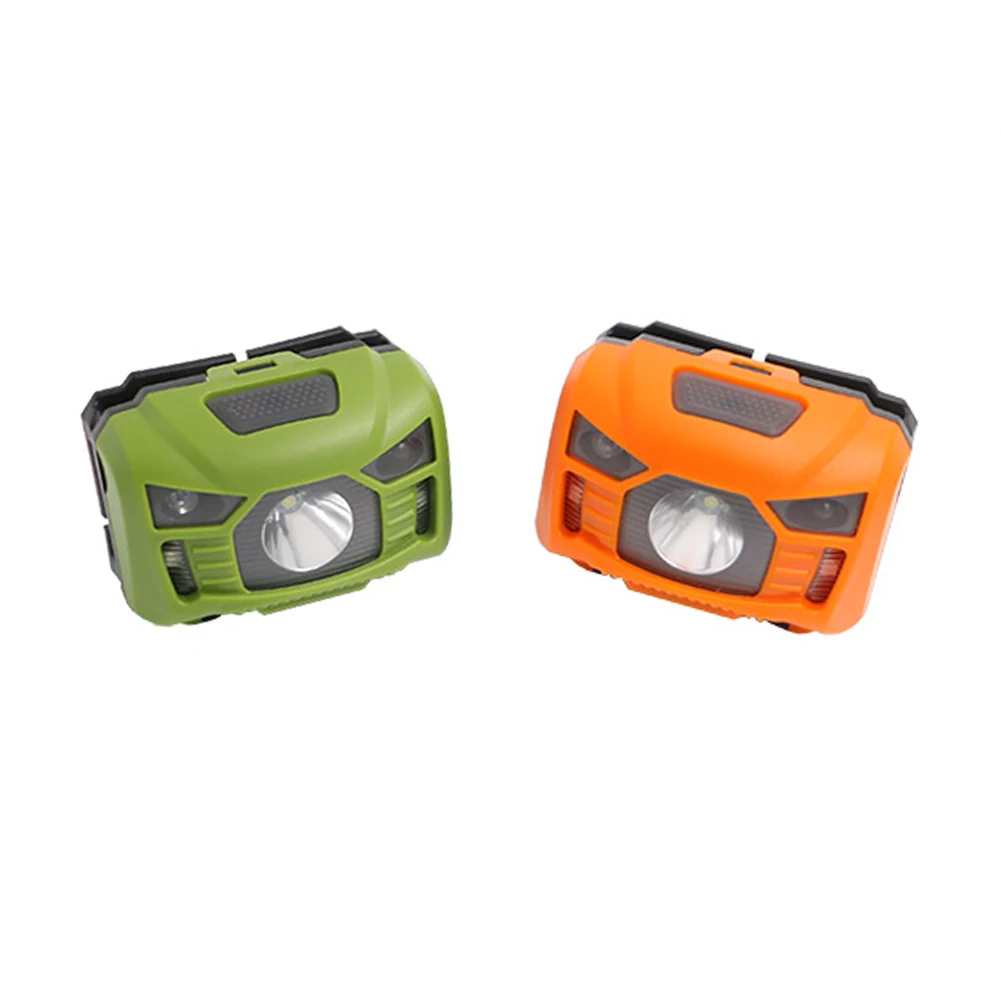 1*XPE+2*LED Headlight Built-In Rechargeable 1200mah Lithium Battery Super Bright Motion Sensor Headlamp With Headband+USB Cable | Лампы и