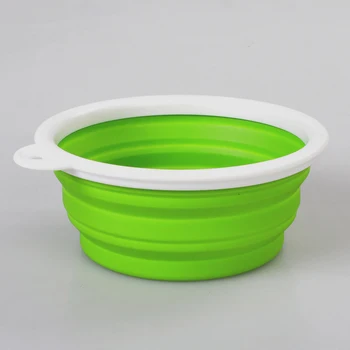 

Wholesale 100pcs/lot 2015 New Product 300ml Collapsible Dog Bowl Outdoor Travel Folding Bowl