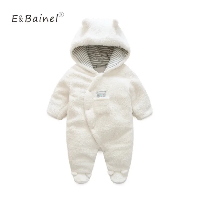 Winter Rompers Thick Climbing New Born Baby Clothes Bear Newborn