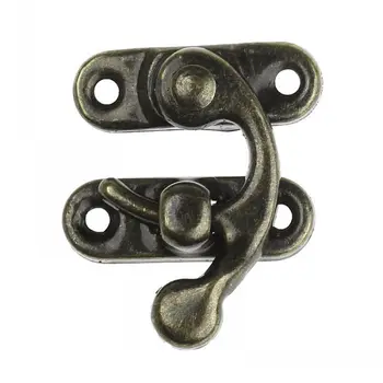 

DoreenBeads Metal Hook Box Latches Clasp For Box / Purse Lock Antique Bronze 4 Holes No Screw 3.3cm x 2.7cm 2.7cm x 0.9cm,50Sets