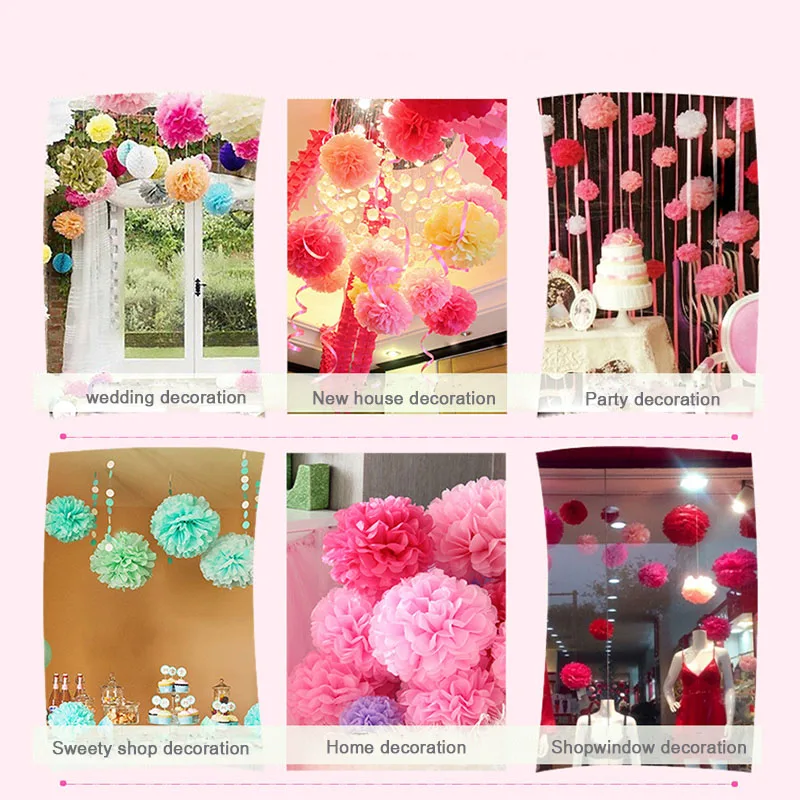 paper pompom flower wedding party decoration peony artificial flower (90)
