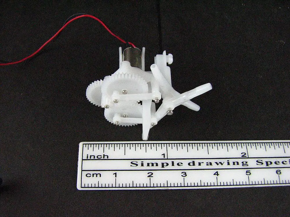 DIY микро воздушный автомобиль Ornithopter Шестерня группа редуктор с 6 мм мотором