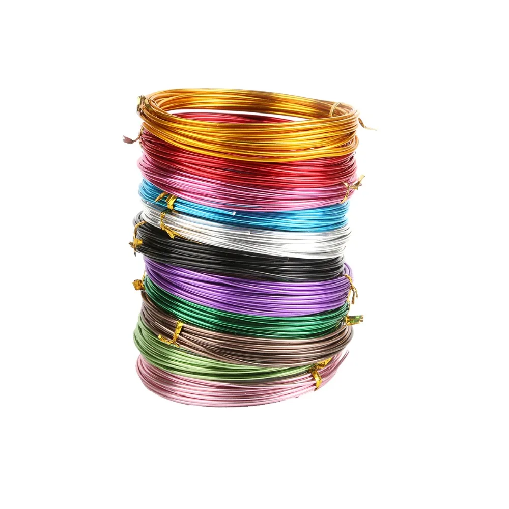 3-10 Meters Round Aluminum Wire 1mm/1.5mm/2mm/2.5mm Versatile Painted Aluminium Metal Wire for Handmade DIY Craft aluminum wire