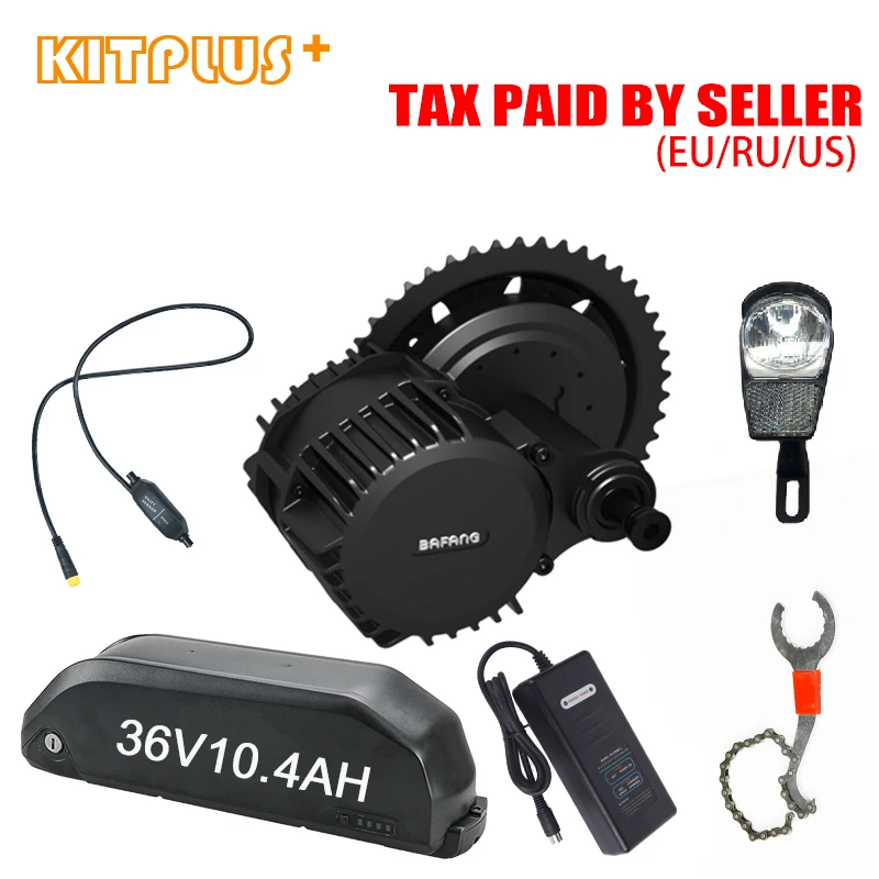 

Bafang BBS01 Mid Drive Motor 36V 350W with Bicycle Battery 10.4AH Gear Sensor Bafang Tools for Ebike