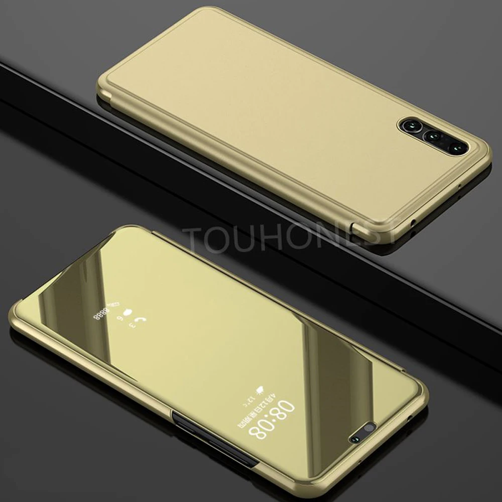 P20 lite зеркало Clear View Флип Чехол Для huawei Pro Капа для P30 Коврики 20 honor 9 P Smart