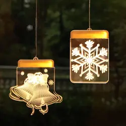 2019 Новый рождественский подвесной светильник сказочная гирлянда на Рождественское дерево Led подвесное украшение Праздничная настольная