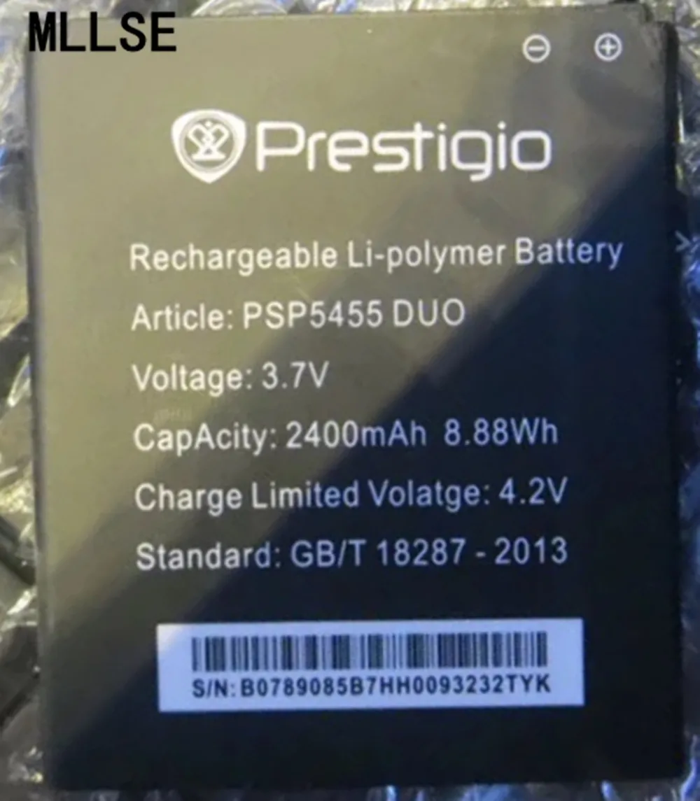 Аккумулятор MLLSE 2400 мАч PSP5455 для Prestigio Multiphone 5455 DUO DUO|mobile phone battery|battery forbattery for prestigio |