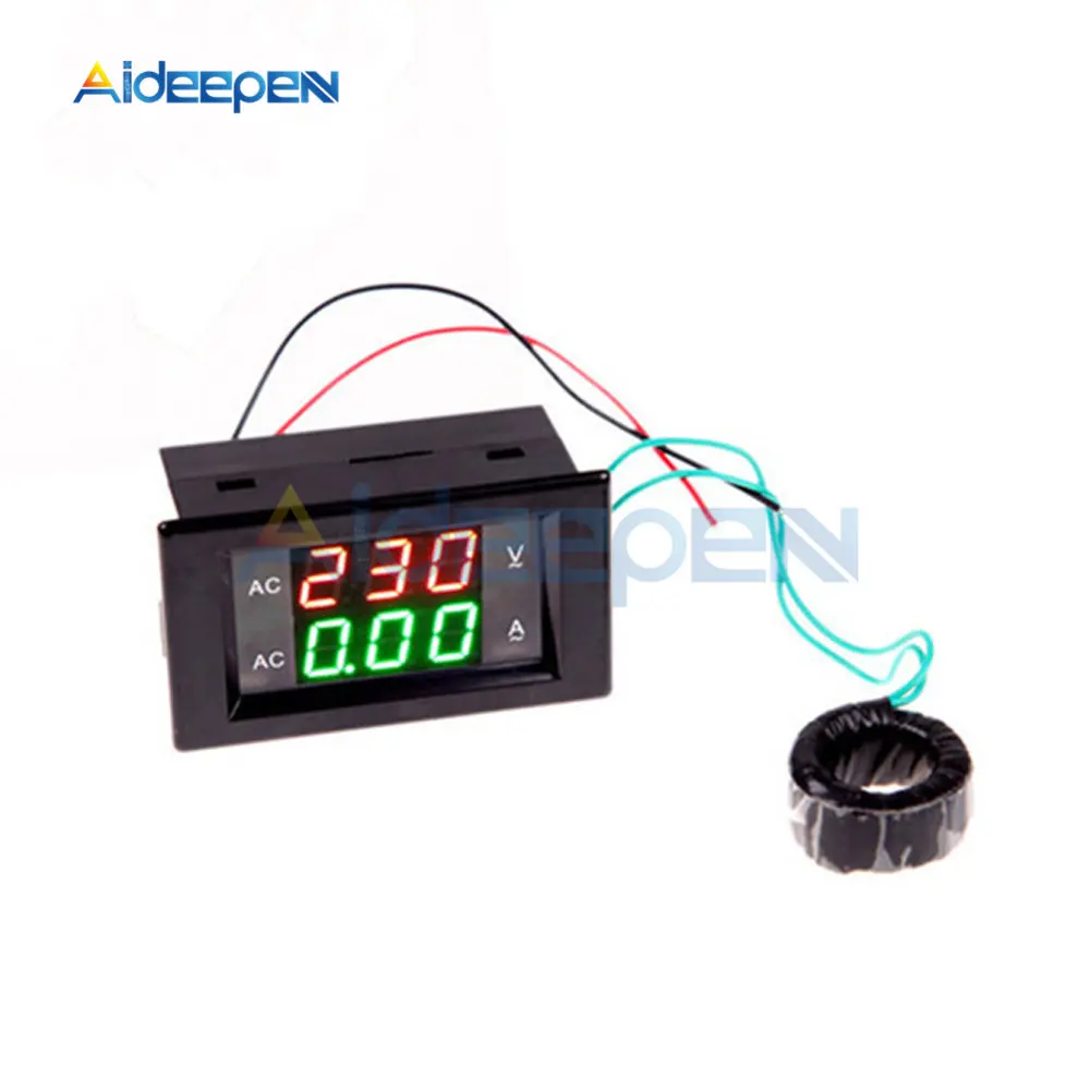 Green/Red/White 12V Digital LED Display Voltmeter Voltage Gauge Panel Meter