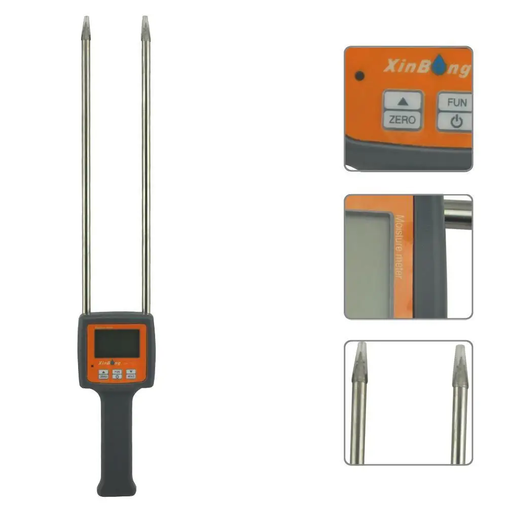 

Hygrometers NEW Professionals Digital Cotton Seed-cotton Moisture Meter LCD Tester DX-104C humidity