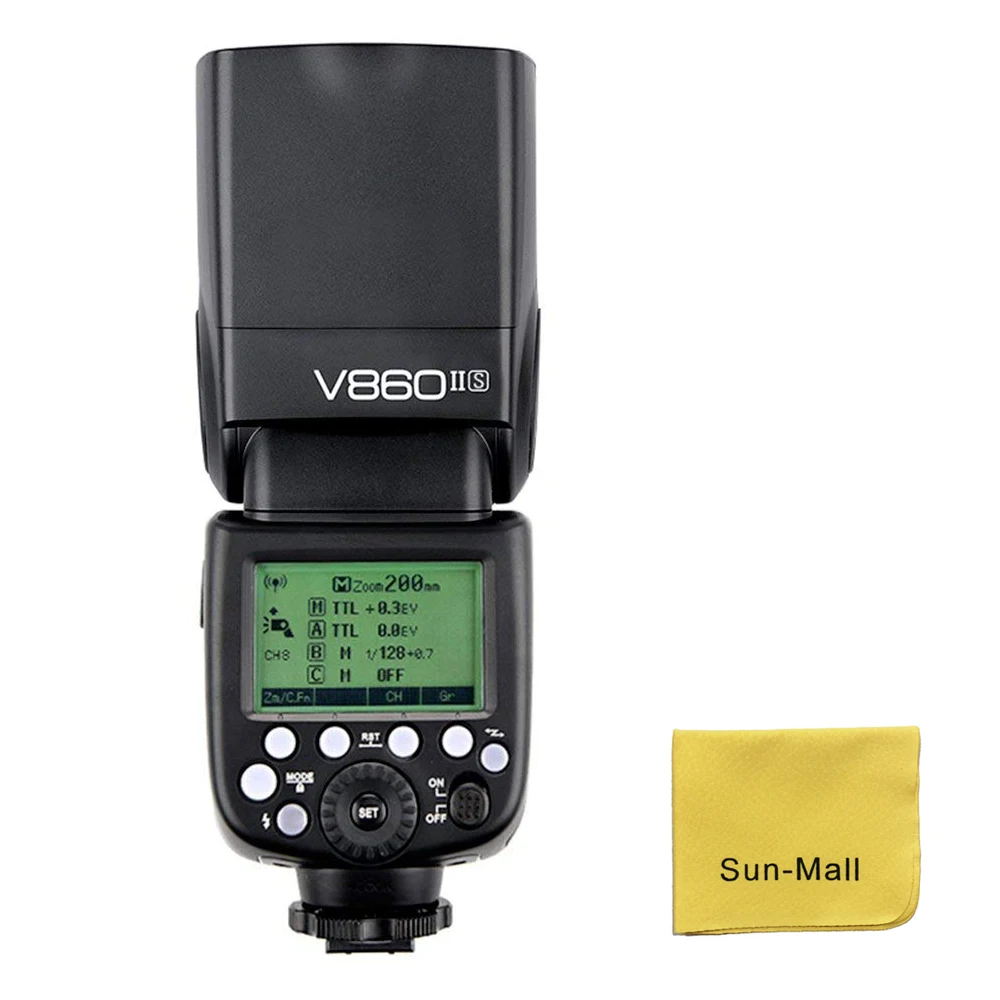Фотовспышка Godox для фотоаппаратов Sony V860II-S HVL-F60M A7 A7R A7S A7II A7RII A58 A99 A6000 A6300 |