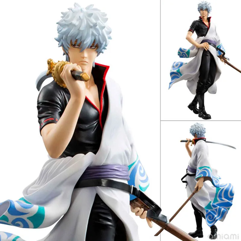 

Silver Soul Gin Tama Gintama Sakata Gintoki Brinquedos PVC Action Figure Colletion Model Toys 22cm Free Shipping GS074