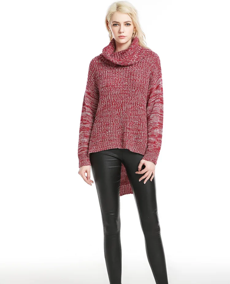 XIKOI New Autumn Winter Long-Sleeved High-Neck Sweater Thick Knitted Pullovers Plus Size Knitwear Women'S Turtleneck Clothes (8)