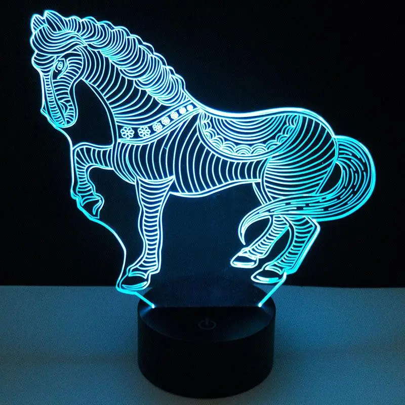 USB кабель сенсорный светильник для 3D LED Ночной замена лампа s держатель цветной