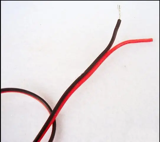 18 20 22 24 26AWG UL2468 PVC черно красный цвет двухконтактный кабель из луженой меди м/1 лот|2