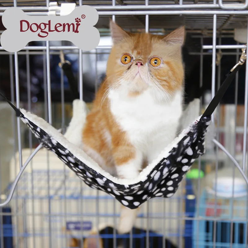  cat cage pet hammock bed pad cat love big sleeping bed leopard/zebra microfiber house washable hang