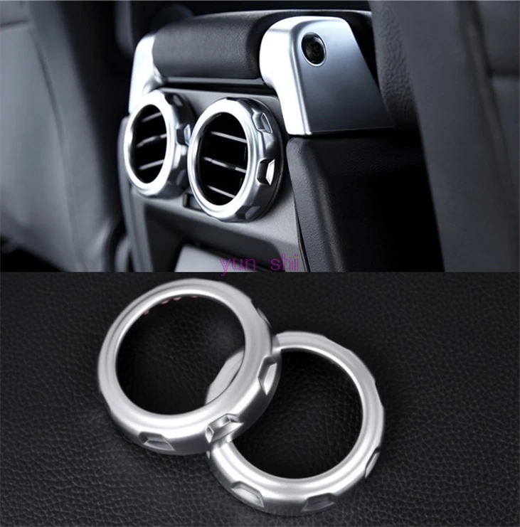 2 pcs ABS Chrome Car Rear Air Outlet Vent Ring Decoration Sticker Car-styling For Land Rover Discovery 4 / 3 Range Rover Sport