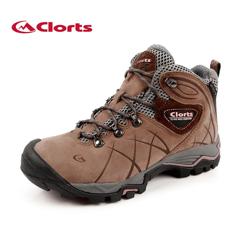

Latest Clorts Waterproof Climbing Boots Woman Hiking Shoes Suede Leather Outdoor Boots for Mountain HKM-802B
