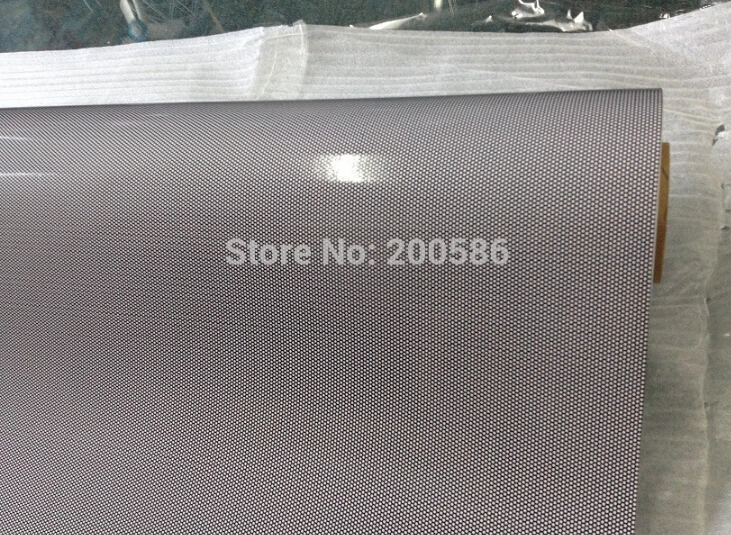 

Wrapping Headlights Tint Perforated Mesh Film Like Fly Eye Self Adhesive Vinyl Both Side Black 1.07x50 Meters Free Shipping