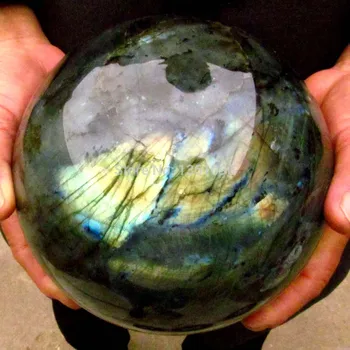 

xd j00128 AAA NATURAL Labradorite QUARTZ Crystal Sphere BALL Healing