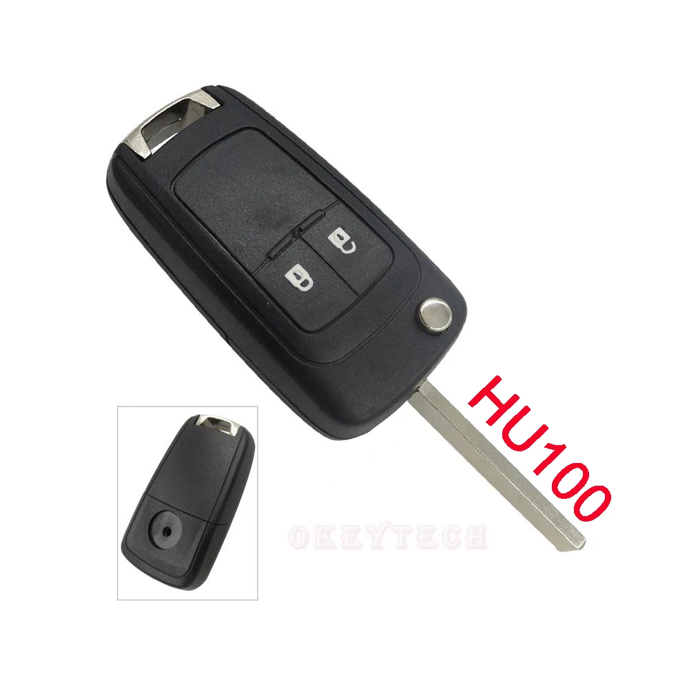 2 Buttons Flip Folding Remote Car Key Shell For Opel Vauxhall Insignia
