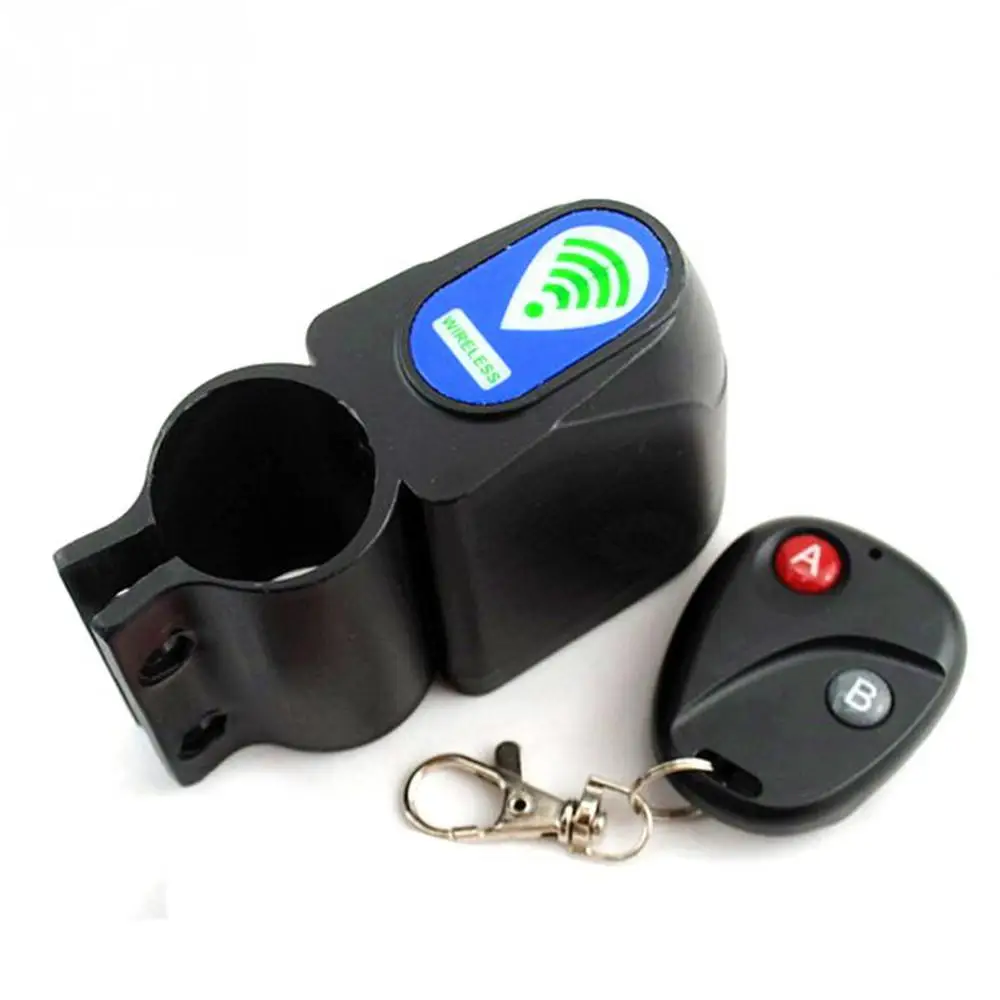 2 Pcs Professional Anti-theft Bike Lock 105dB Bicycle Alarm Cycling Security Lock Wireless Remote Control Vibration Alarm