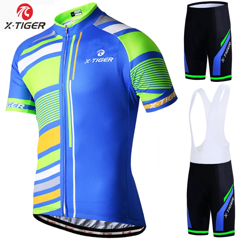 X-Tiger лето Pro Велоспорт Джерси Набор Ropa Ciclismo горный велосипед одежда дышащие мужские велосипедные одежды спортивная одежда Джерси