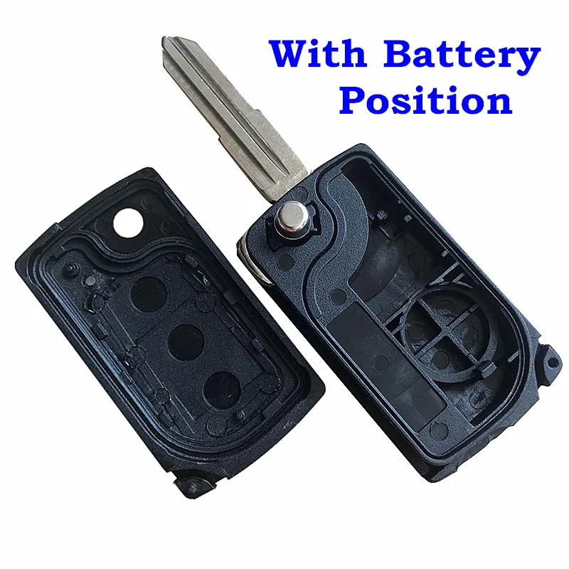 3 кнопки дистанционного флип ключ пустой замена оболочки/Чехол/корпус для Great Wall Hover Haval H3 H5 брелок для ключей - Количество кнопок: W Battery Position
