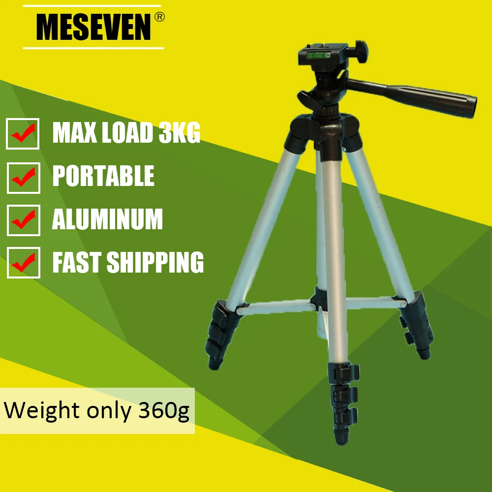 Sports Camcorder Light Mini Tripod Mount with Sturdy Bag Aluminum