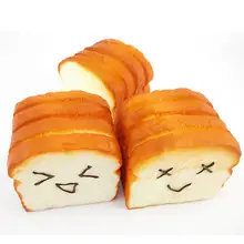 Kawaii ролевые игры игрушки Jumbo Toast мягкое Экспрессия 8 см* 8 см* 6,5 см держатель карты для мобильного телефона хлеб дети кухонная игрушечная еда
