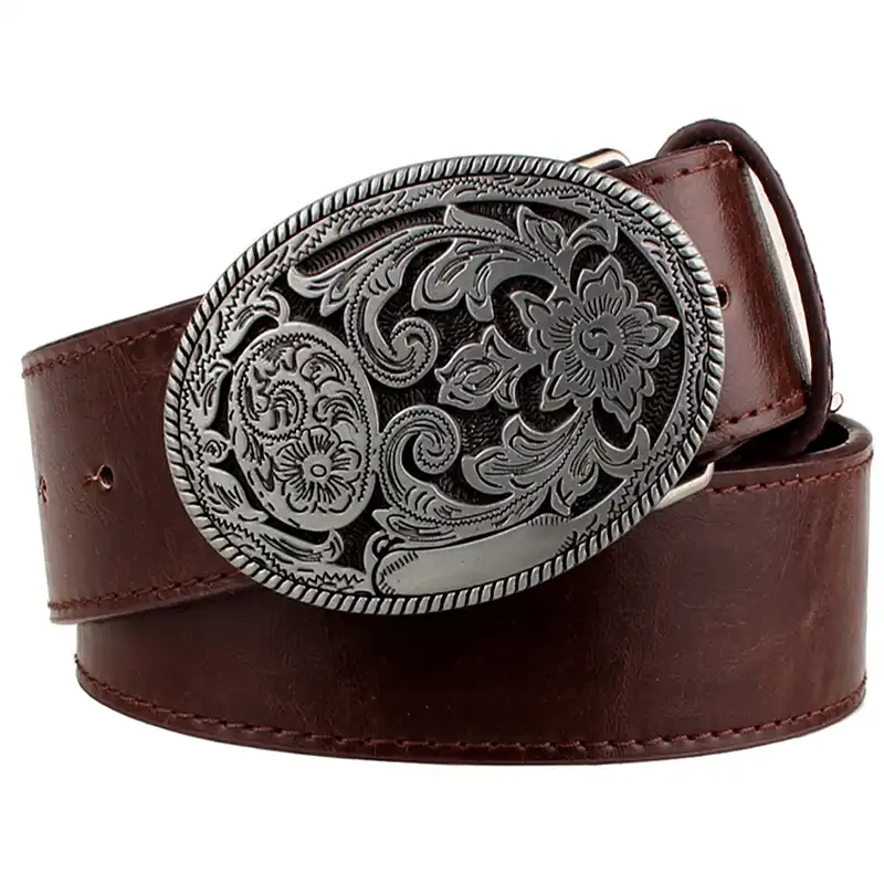 femmes 03010058 styleBREAKER Ceinture style vintage avec ronds emboss/és strass et rivets /à t/ête ronde longueur ajustable
