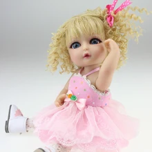10 дюймов ручная работа маленькая милая сказочная кукла мини потрясающая кукла с шарнирами розовое платье для детей подарок