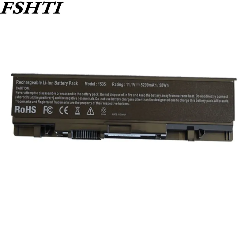 Сменный аккумулятор для ноутбука Dell Studio 1535 1536 1537 1555 1557 1558 WU946 KM958 A2990667 312 0701 4400 мАч 6